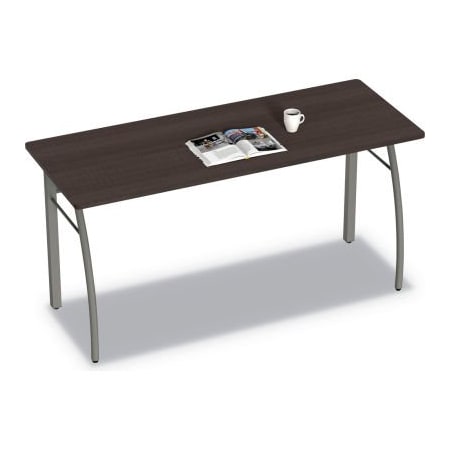 Linea Italia Linea Italia Rectangular Desk - 59-1/8W x 23-5/8D - Mocha - Trento Series TR742MOC